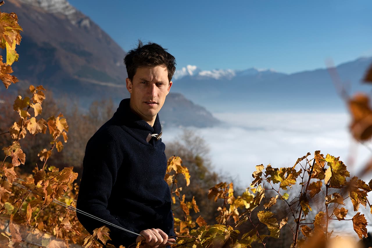 Nicolas Ferrand, vigneron en Savoie. ©Photo Antonin Bonnet